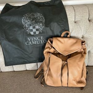 Vince Camuto light brown backpack